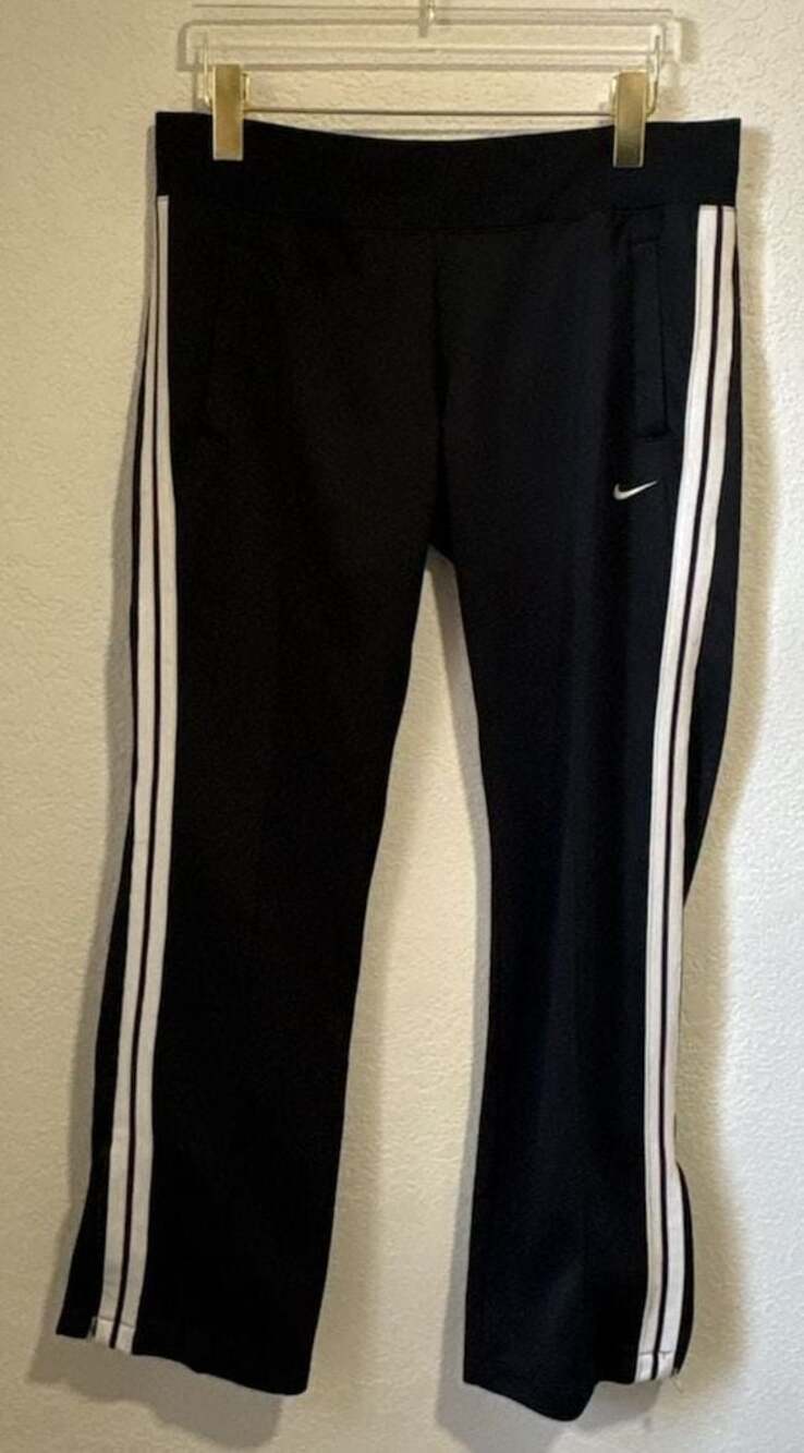 Nike The Athletic Dept Track Pants Mens S Black Stripe Orange Tag